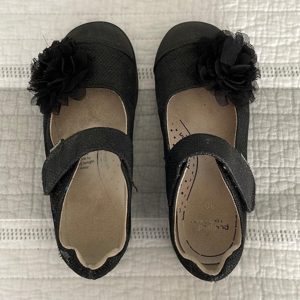 Pediped Flex mary janes with flower